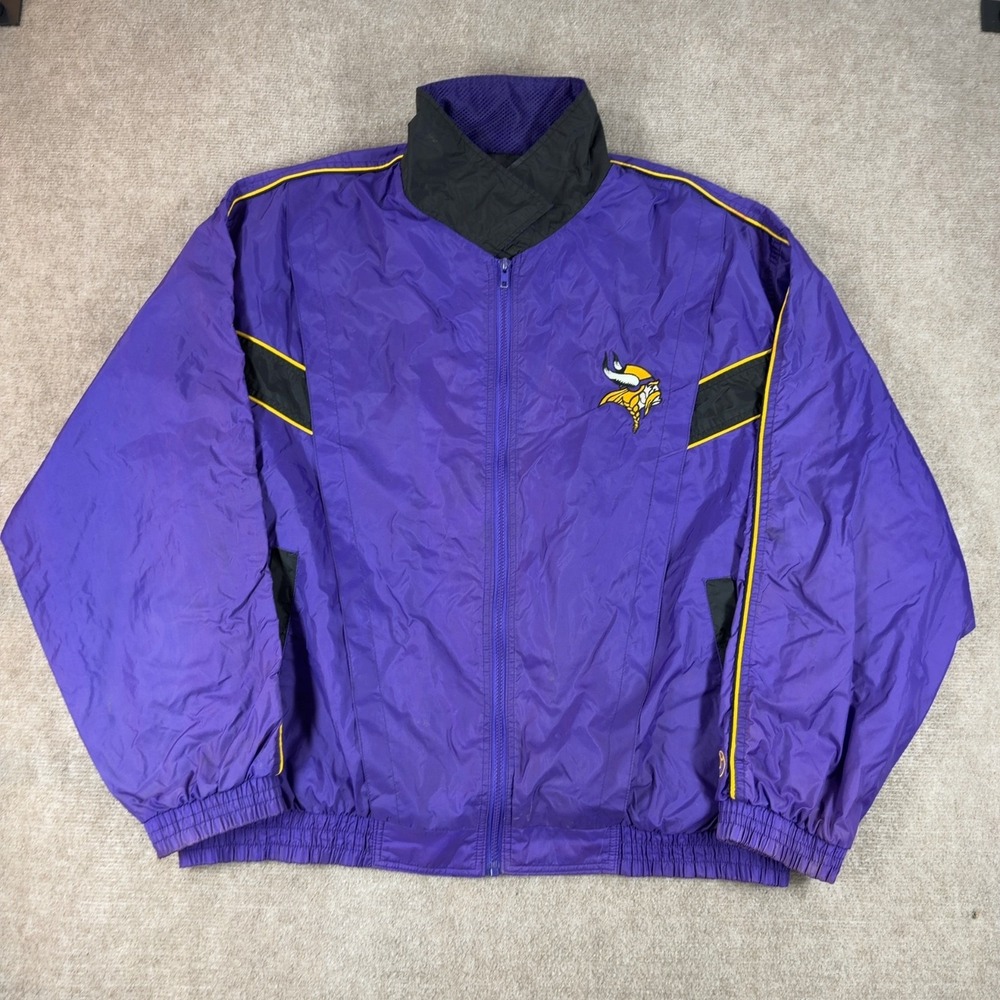 Vintage Unique Sports Generation NFL Vikings Purple Jacket Size 2XL